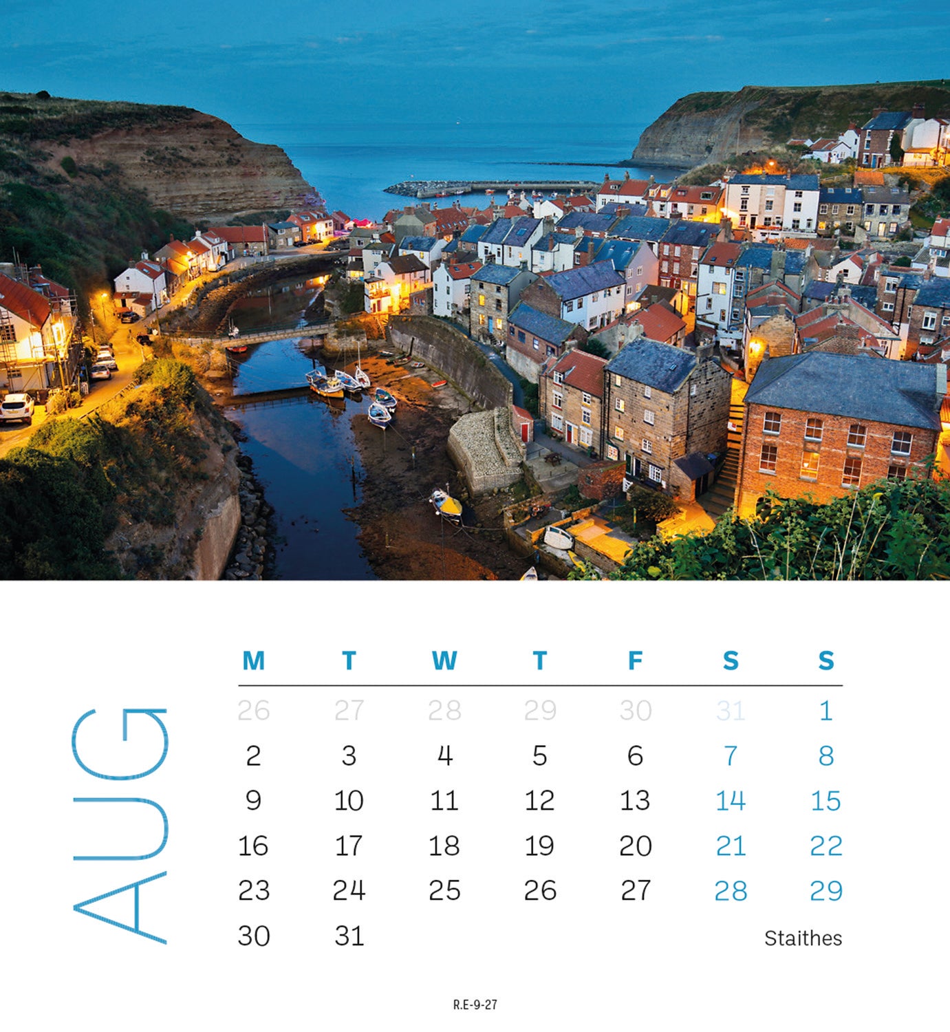 Yorkshire Mini Easel Calendar 2027