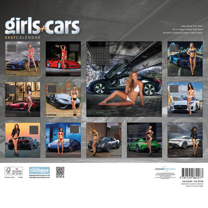 Girls & Cars Wiro Wall Calendar 2027