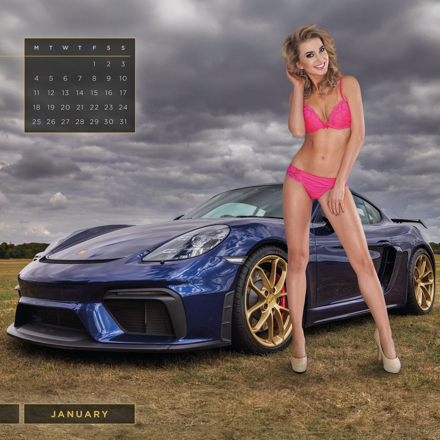 Girls & Cars Wiro Wall Calendar 2027