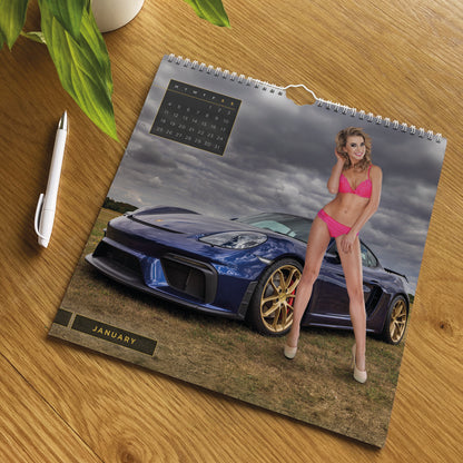Girls & Cars Wiro Wall Calendar 2027