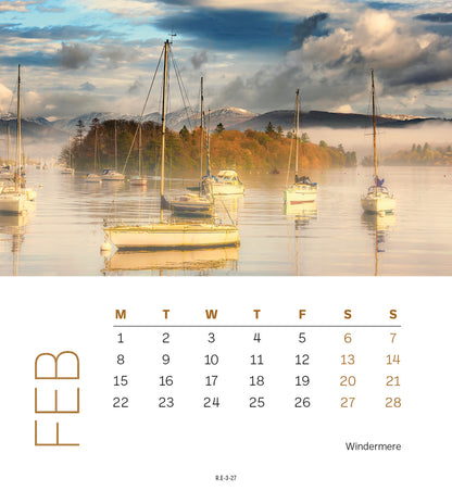 Lake District Mini Easel Calendar 2027
