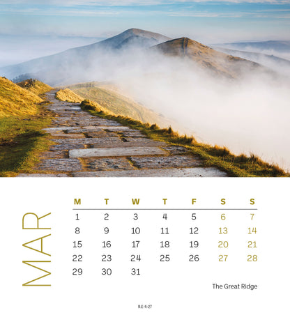 Peak District Mini Easel Calendar 2027