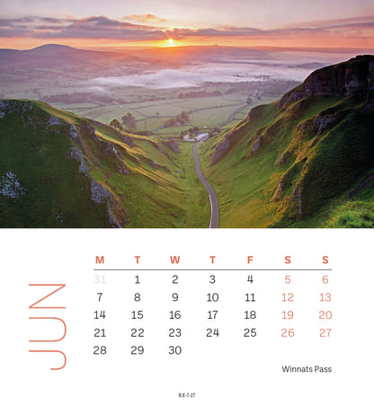 Peak District Mini Easel Calendar 2027
