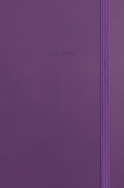 Fashion Diary Purple Soft Touch Pkt Diary 2027