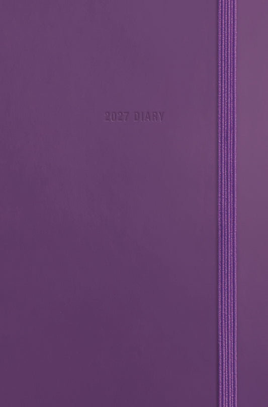 Fashion Diary Purple Soft Touch Pkt Diary 2027