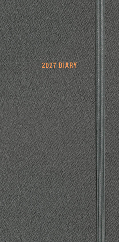 Fashion Diary Charcoal Slim Diary 2027