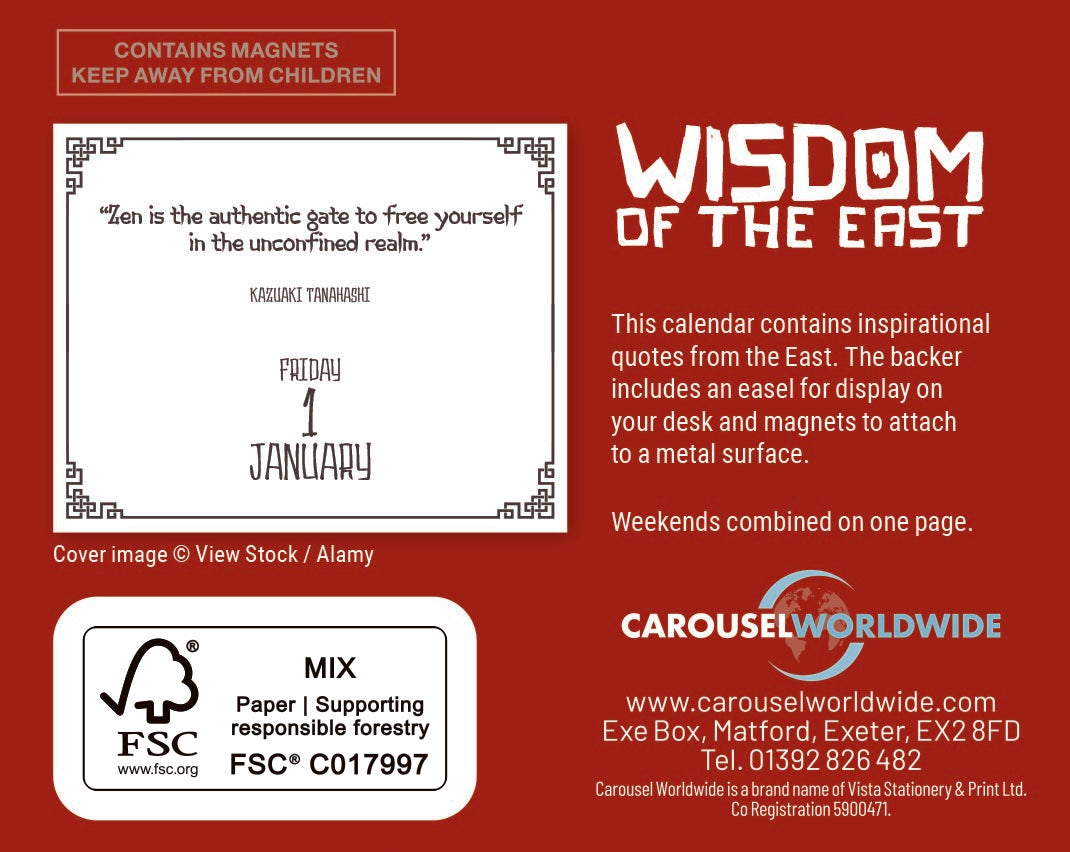 Wisdom of the East Mini Box Calendar 2027
