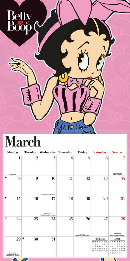 Betty Boop Wall Calendar 2027
