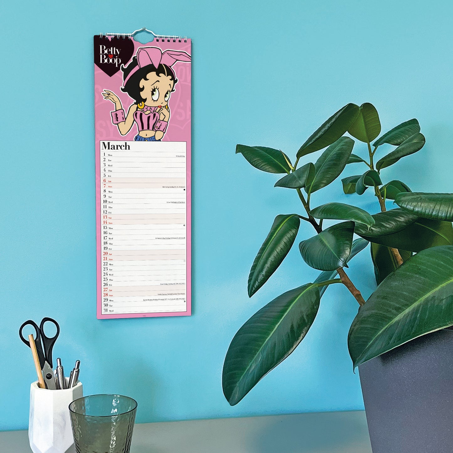Betty Boop Slim Calendar 2027