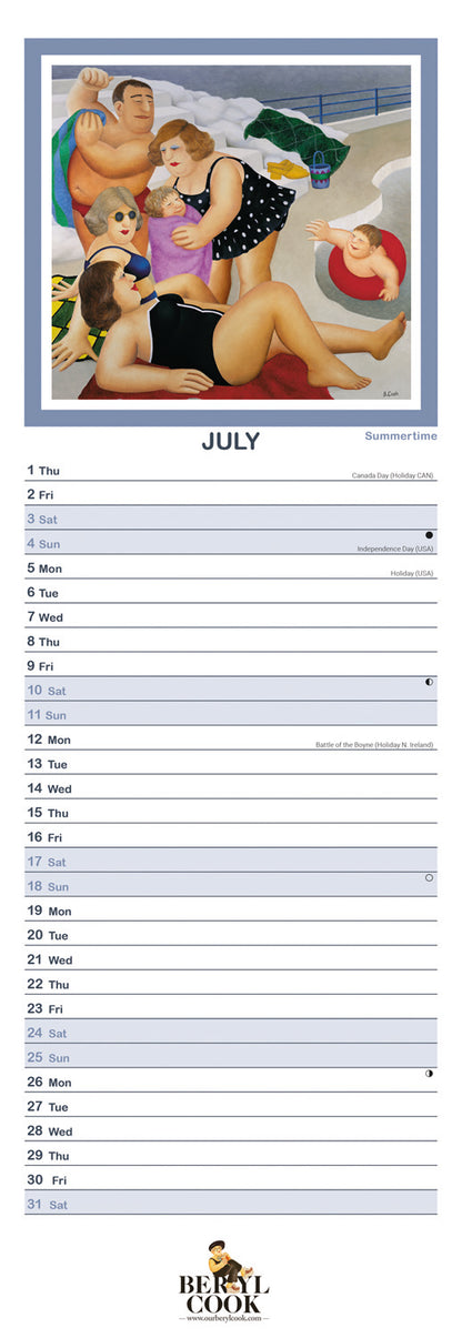 Beryl Cook Slim Calendar 2027