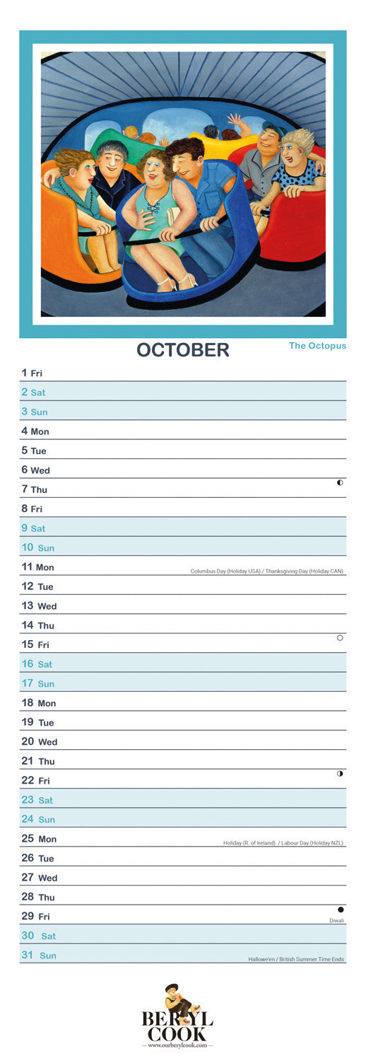 Beryl Cook Slim Calendar 2027