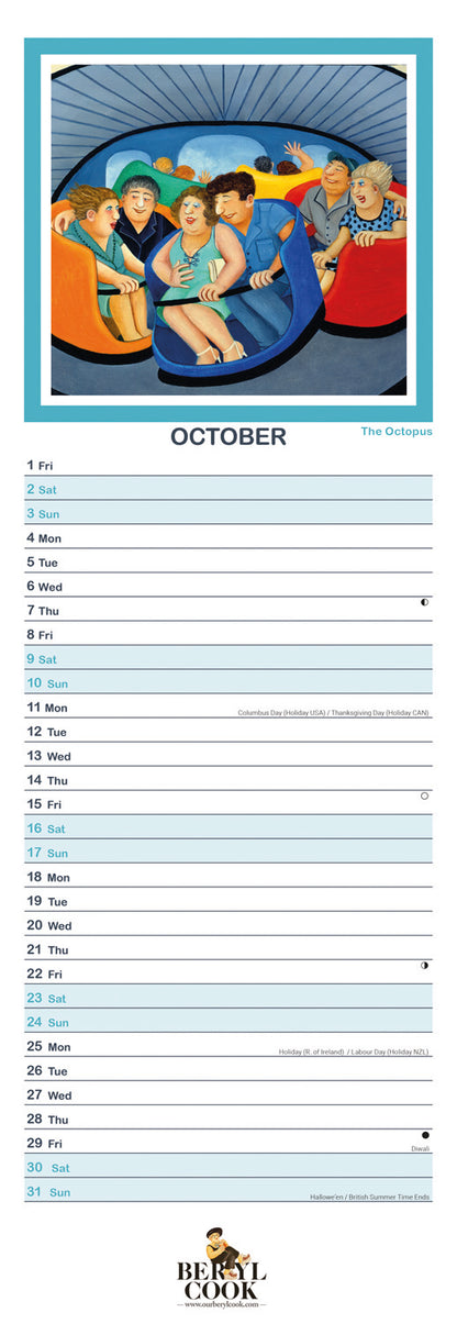 Beryl Cook Slim Calendar 2027