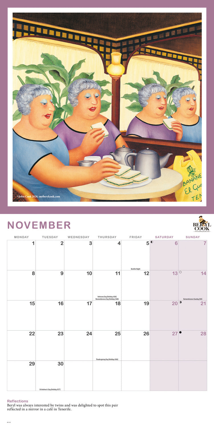 Beryl Cook Wall Calendar 2027