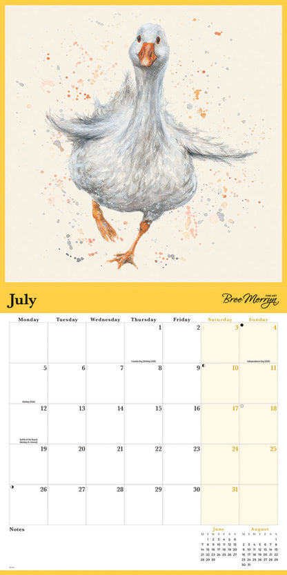 Bree Merryn British Wildlife Wall Calendar 2027