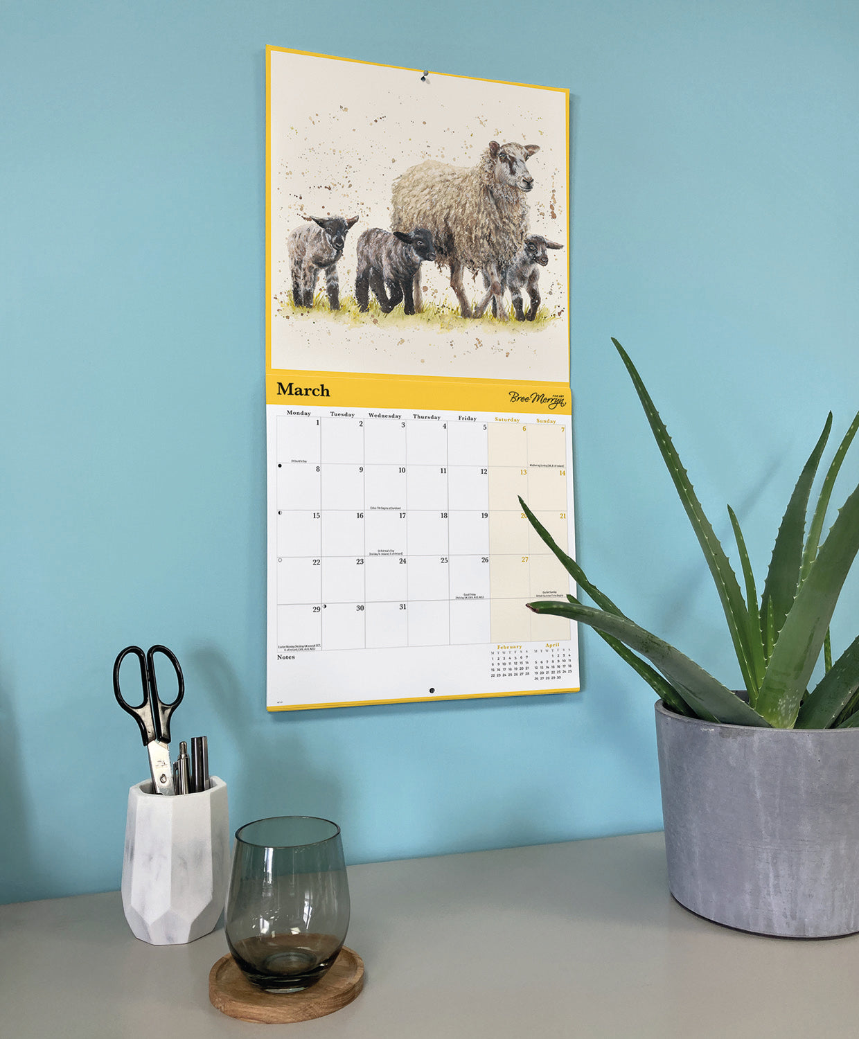 Bree Merryn British Wildlife Wall Calendar 2027