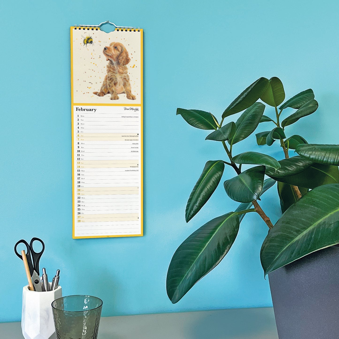 Bree Merryn Bumble & Buddies Slim Calendar 2027