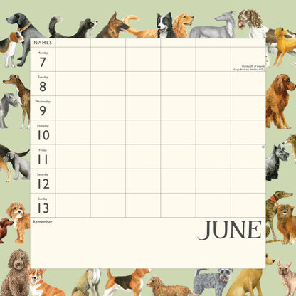 Emma Bridgewater Dates Dinners & Dog Walks WT Planner Wall Calendar 2027