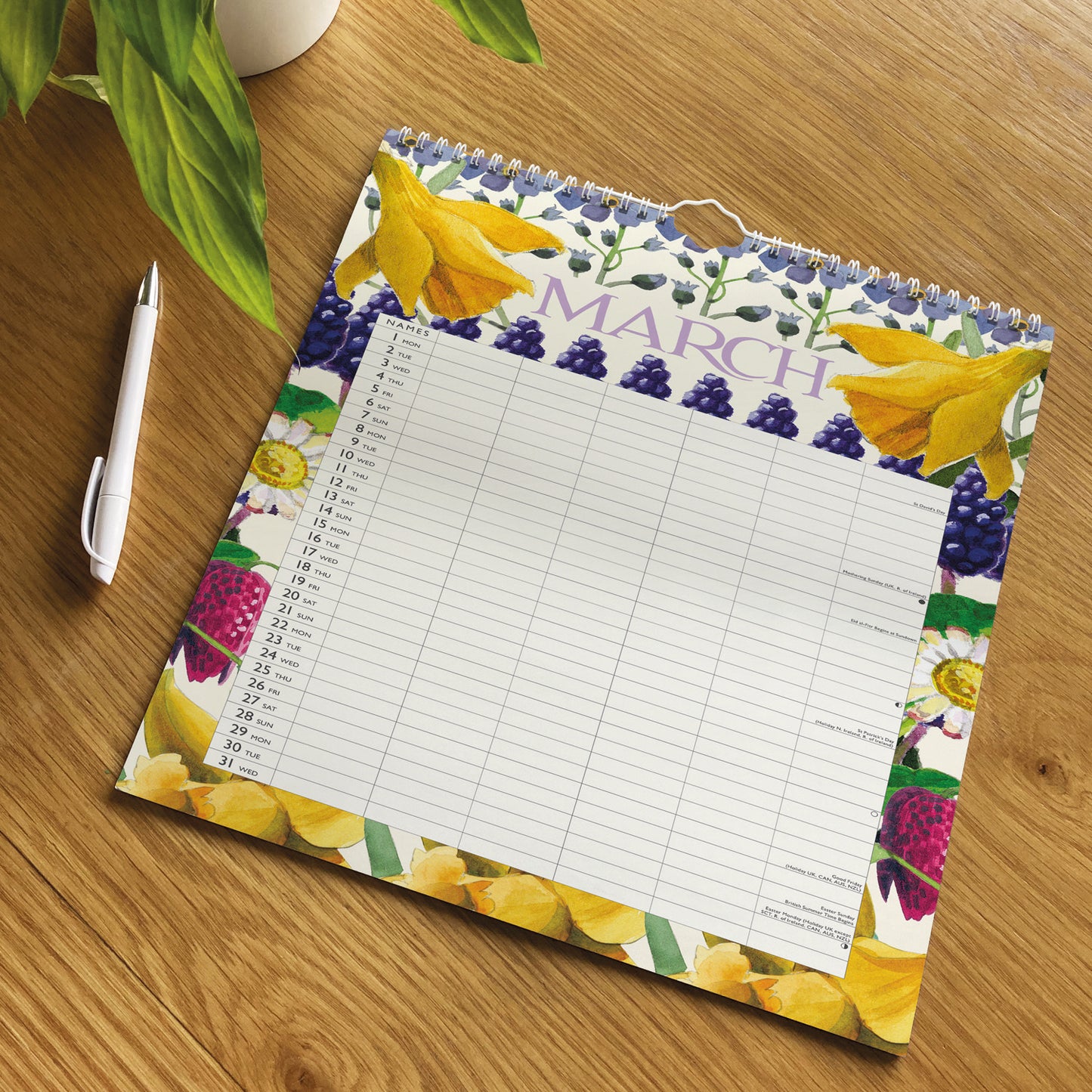 Emma Bridgewater Planner A3 Calendar 2027