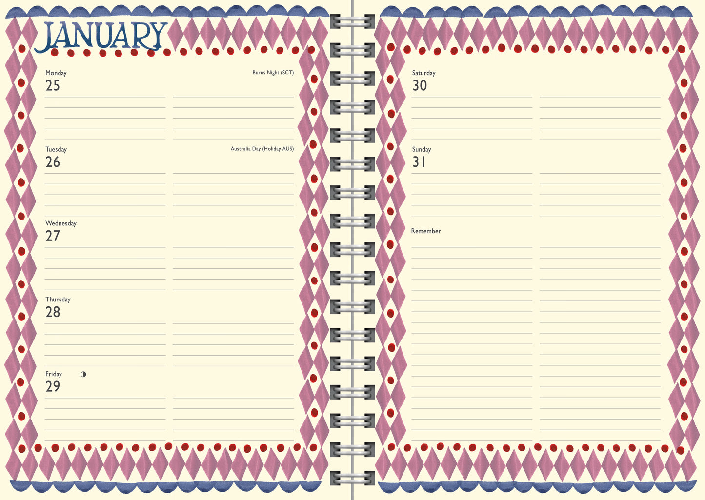 Emma Bridgewater Sponged Deluxe Diary 2027