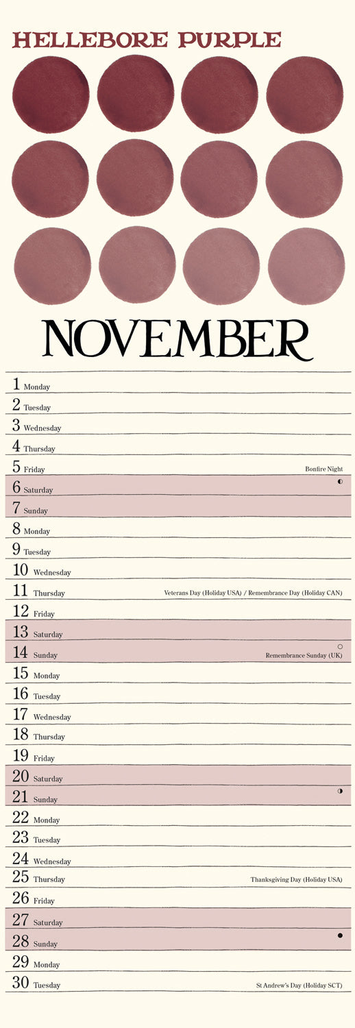 Emma Bridgewater Slim Calendar 2027