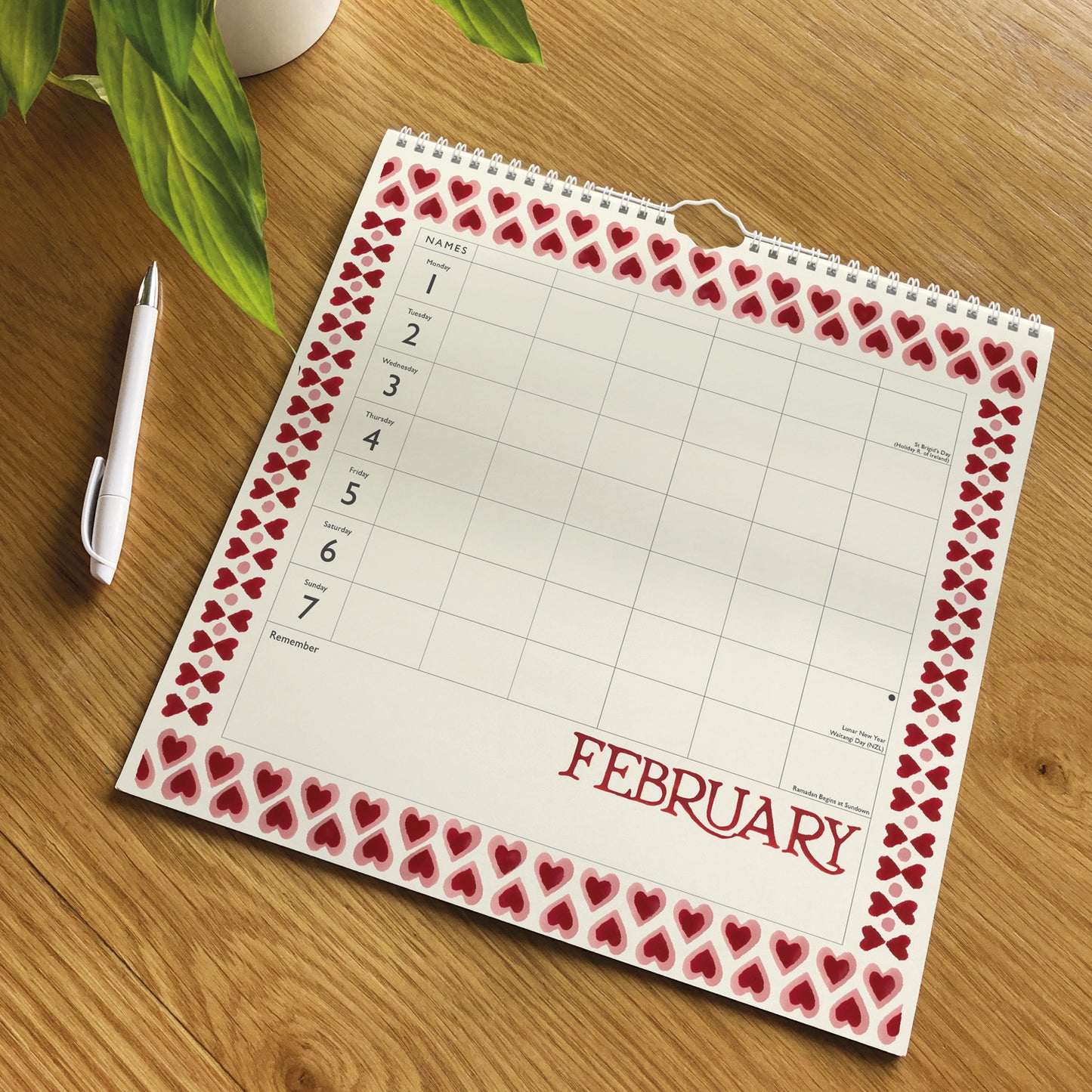 Emma Bridgewater Sponged WT Planner Wall Calendar 2027