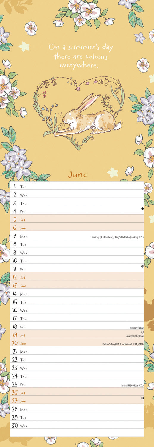 Guess How Much I Love You Slim Calendar 2027