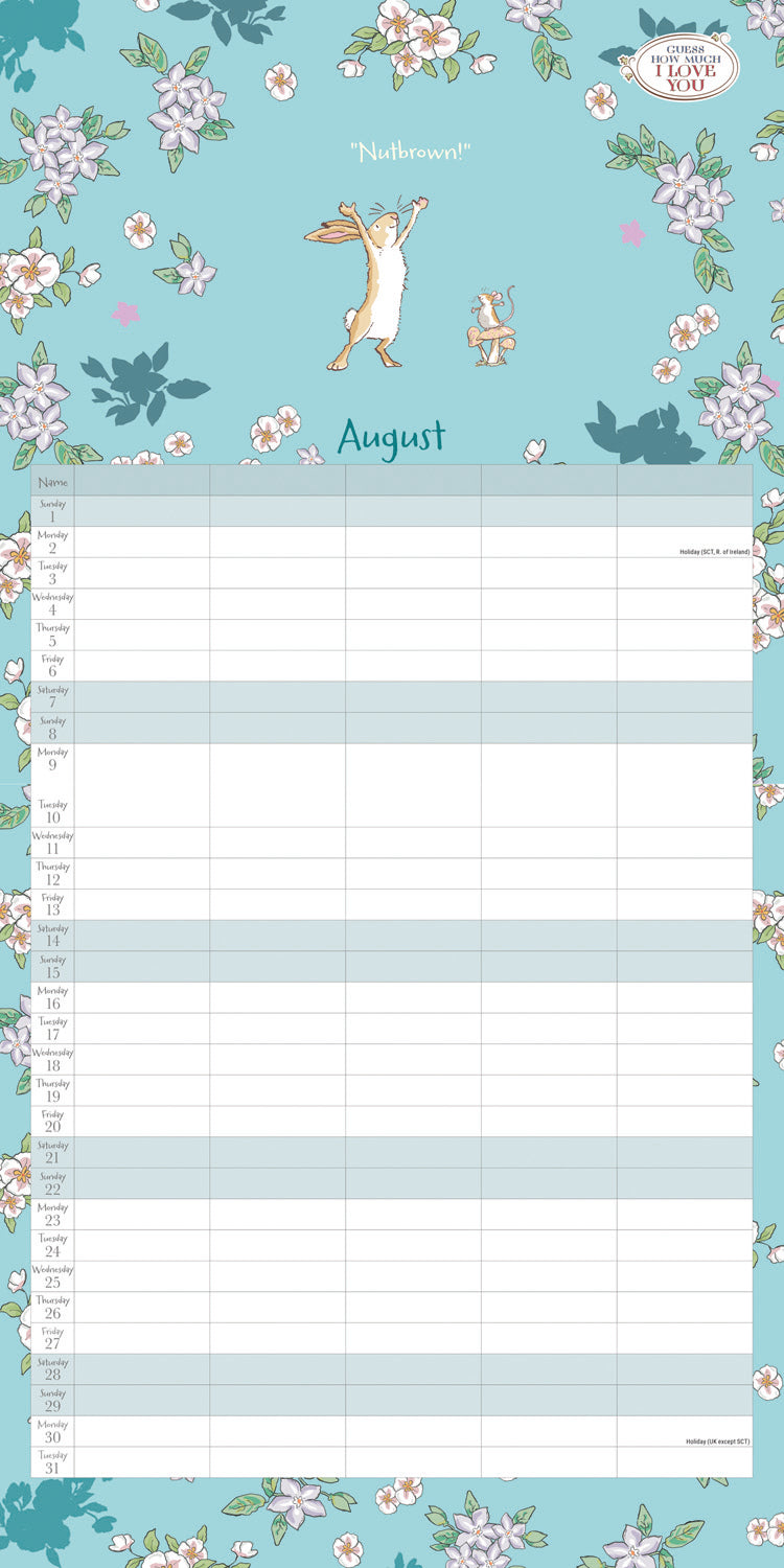 Guess How Much I Love Yo Planner Wall Calendar 2027