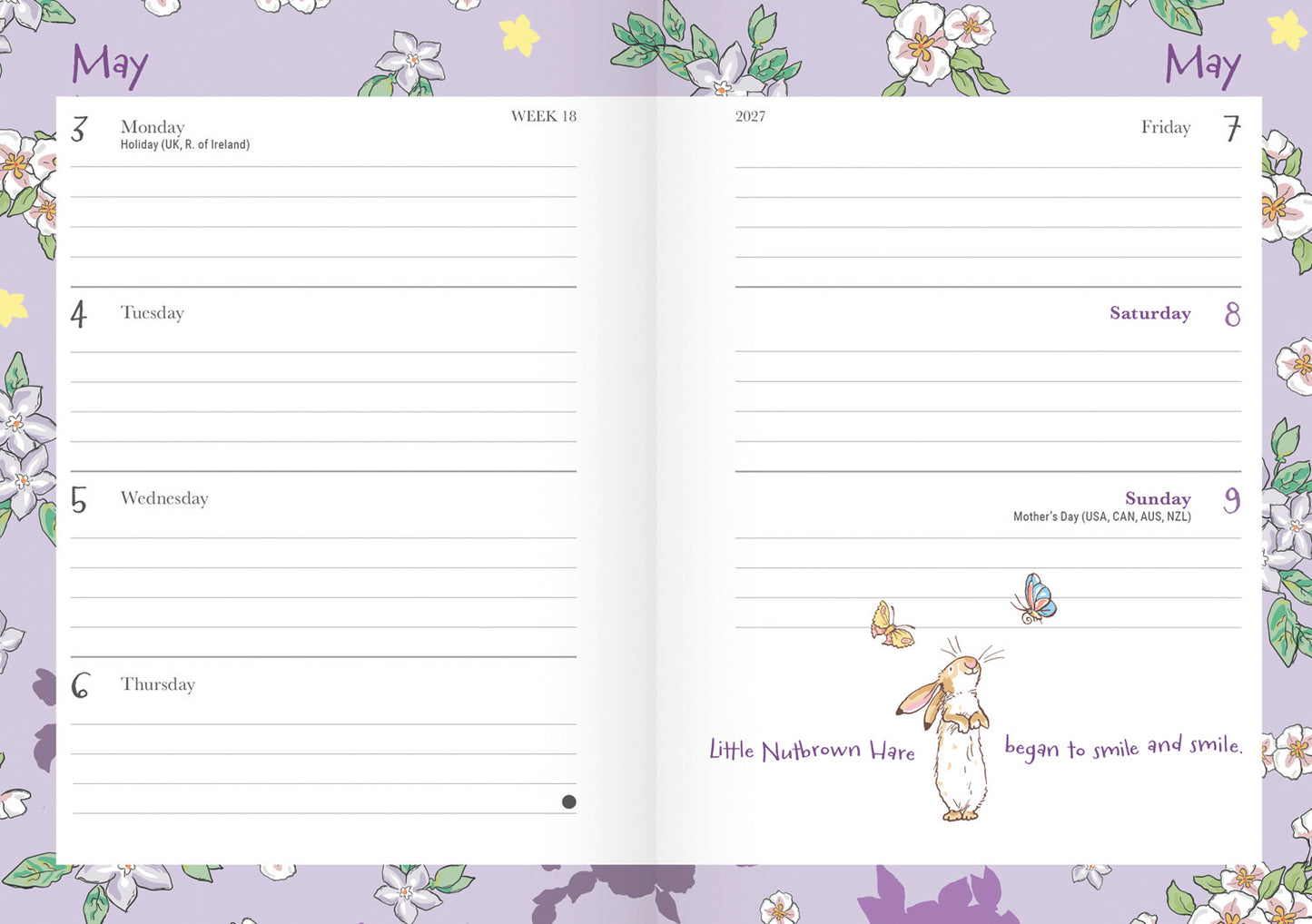Guess How Much I Love You A6 Diary 2027