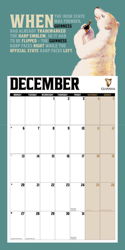 Guinness, Lovely Day for a Wall Calendar 2027