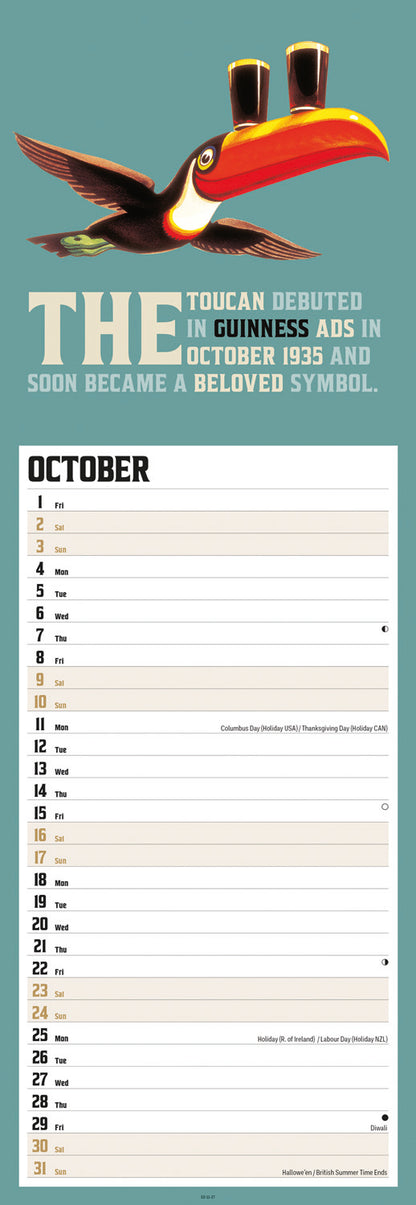 Guinness Slim Calendar 2027
