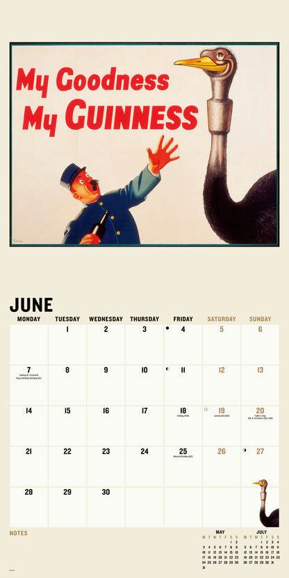 Guinness Poster Art Wall Calendar 2027