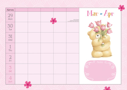Forever Friends Week-To-View Planner A4 Calendar 2027