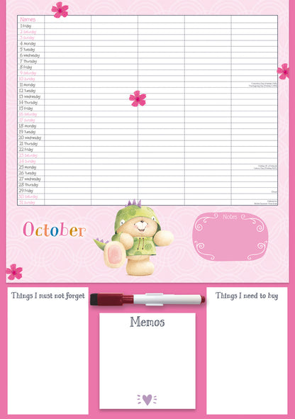 Forever Friends Planner A3 Calendar 2027