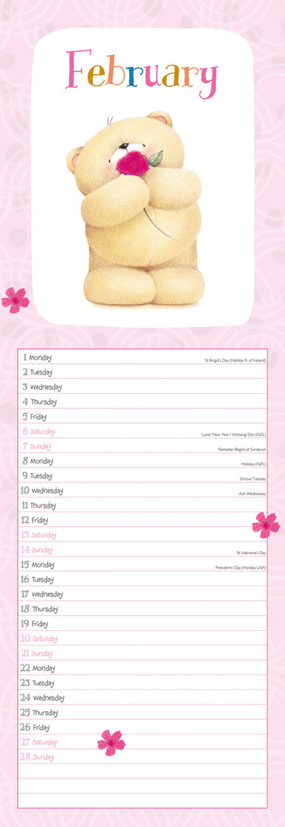 Forever Friends Slim Calendar 2027