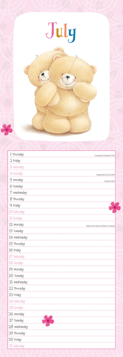 Forever Friends Slim Calendar 2027