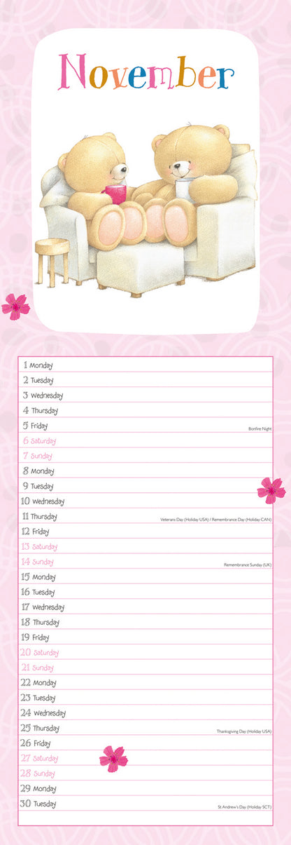 Forever Friends Slim Calendar 2027