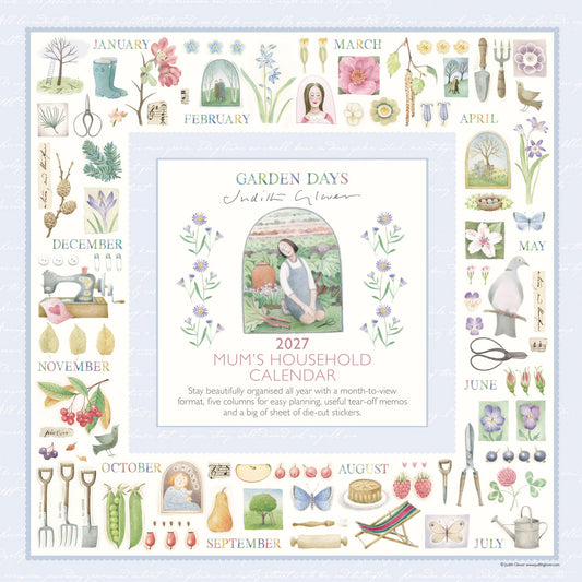 Garden Days Household Planner Wall Calendar 2027