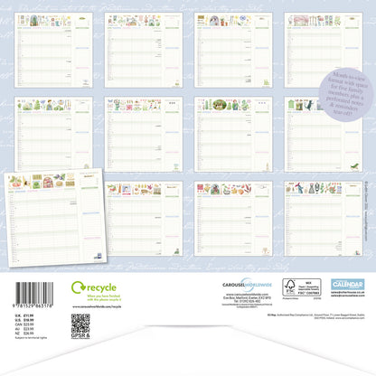 Garden Days Household Planner Wall Calendar 2027