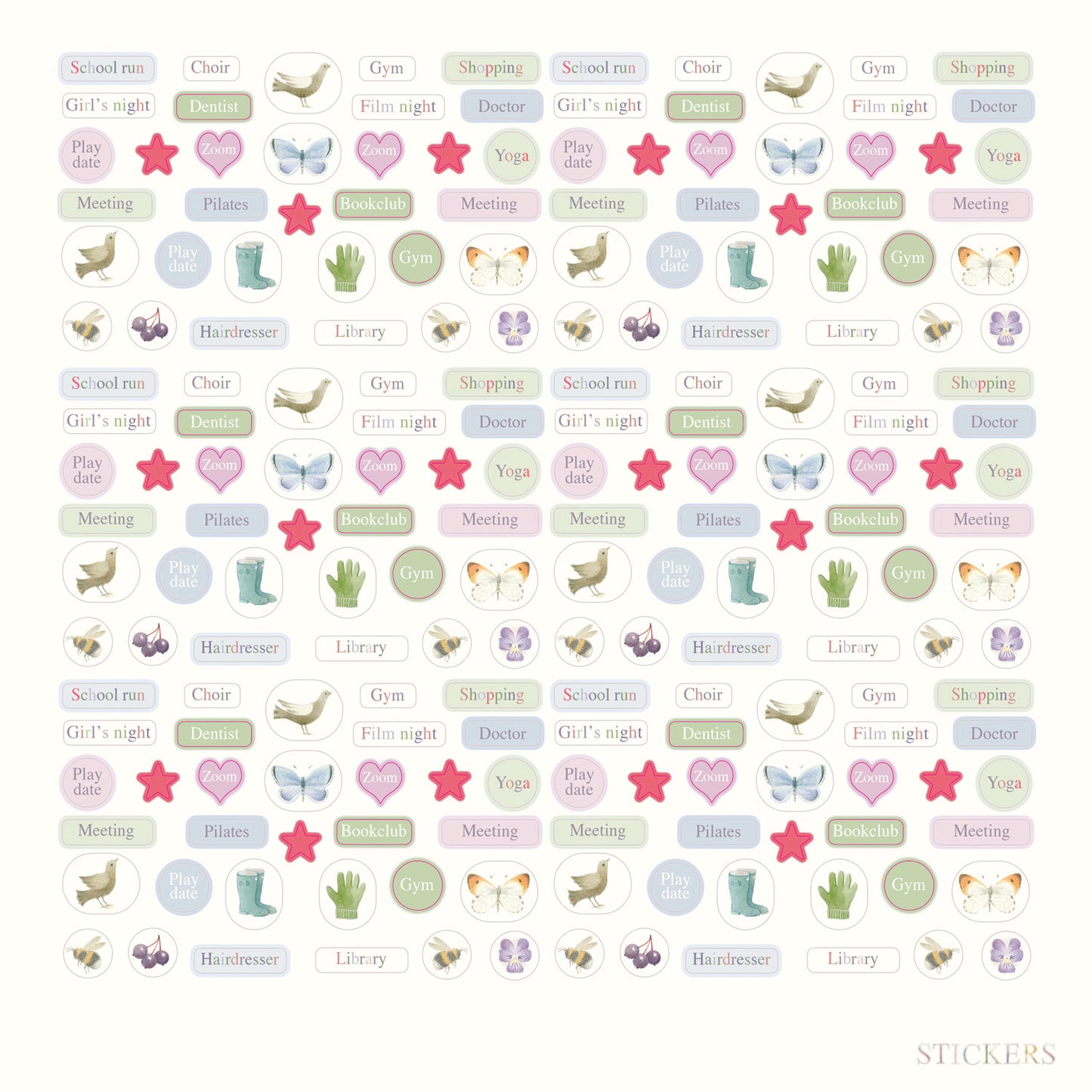 Garden Days Household Planner Wall Calendar 2027