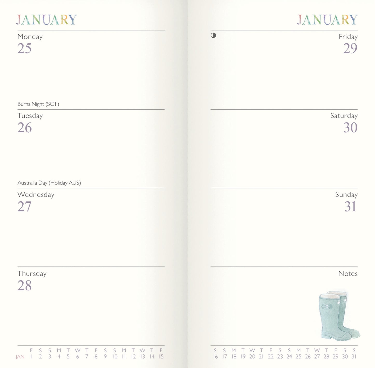 Garden Days Slim Diary 2027