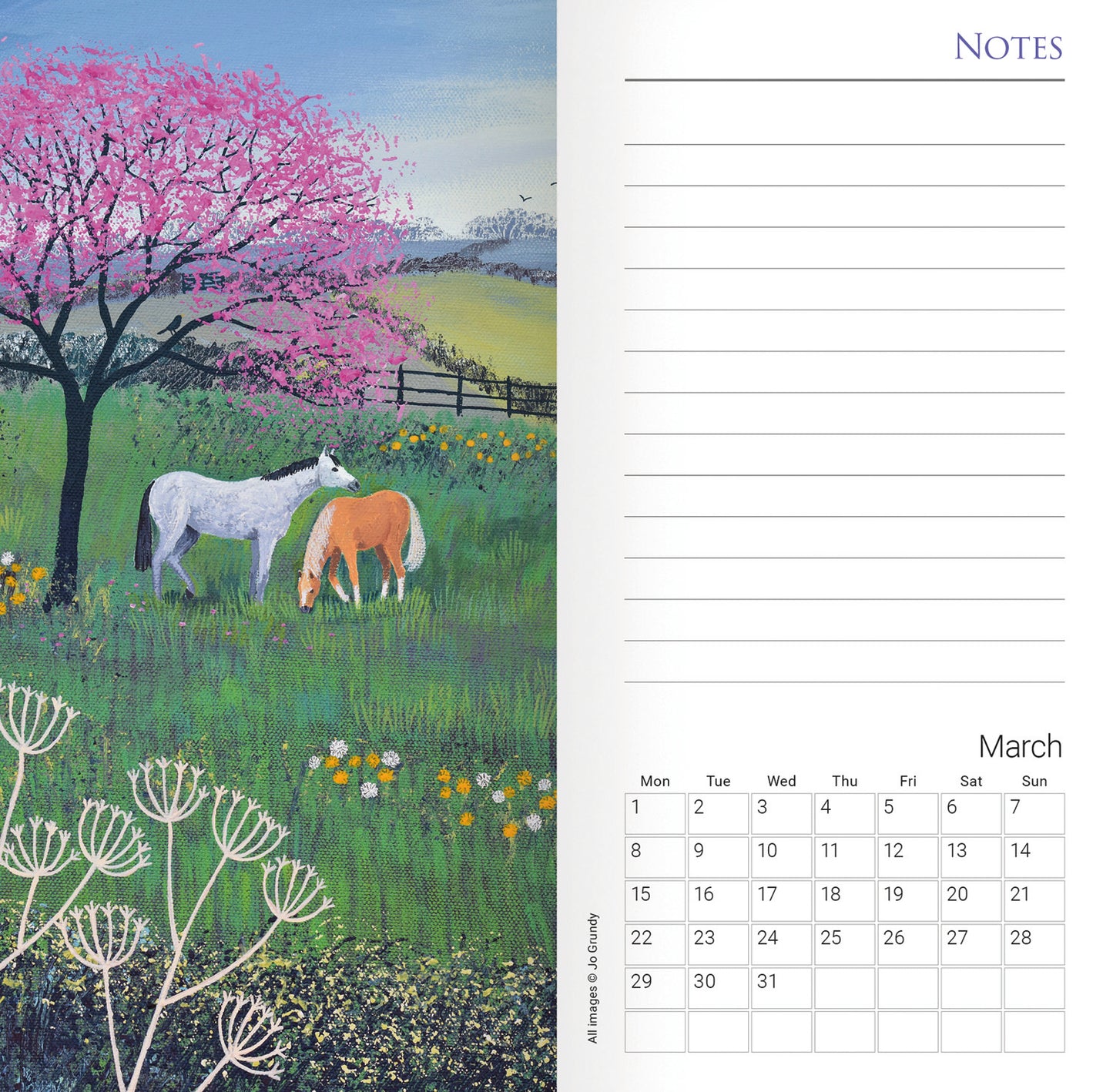Country Days, Jo Grundy Slim Diary 2027