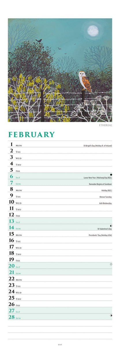 Country Days, Jo Grundy Slim Calendar 2027