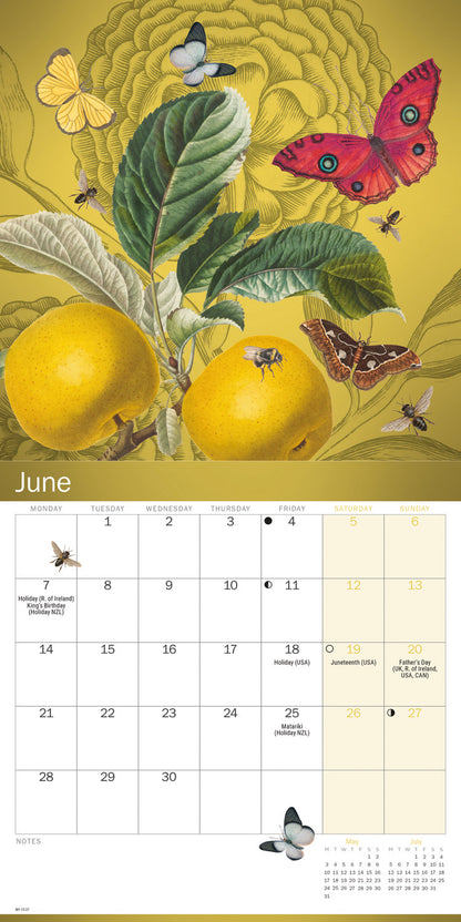 Royal Botanic Gardens Kew Floral Illustrated Mini Calendar 2027