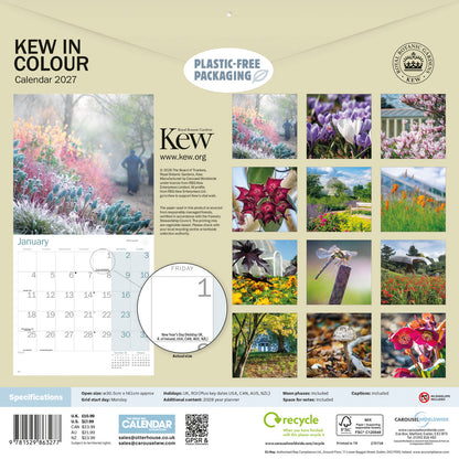 Royal Botanic Gardens Kew Kew in Colour Wall Calendar 2027