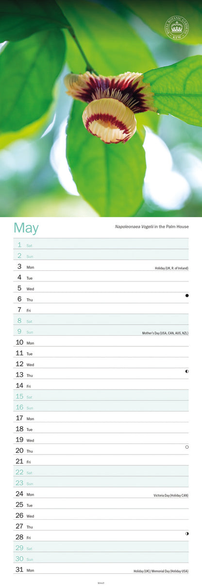 Royal Botanic Gardens Kew, Kew in Colour Slim Calendar 2027