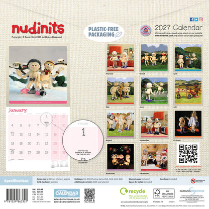 Nudinits Wall Calendar 2027