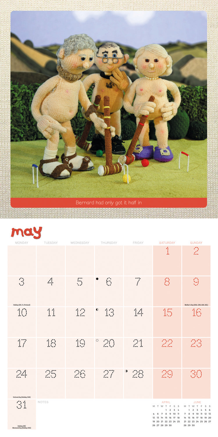 Nudinits Wall Calendar 2027