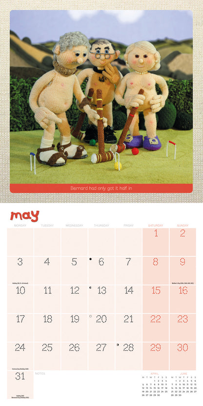 Nudinits Wall Calendar 2027