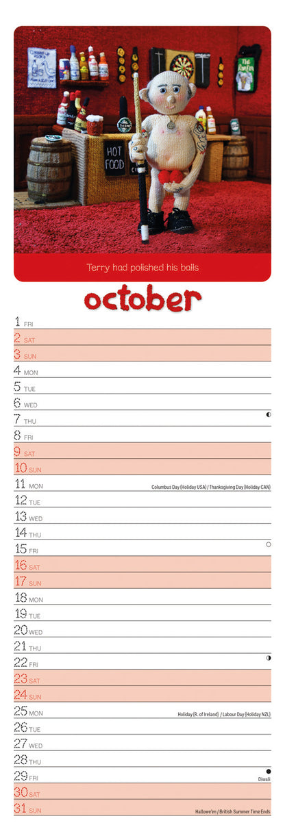 Nudinits Slim Calendar 2027