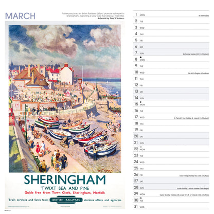 East Anglia Poster Art NRM Wiro Wall Calendar 2027